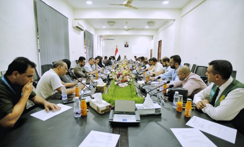 Coordination meeting held between Marib's local authority and humanitarian partners.