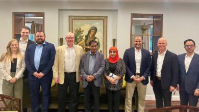 Bahasani, a member of the Leadership Council, reviews conditions at the Yemeni Embassy in Washington.