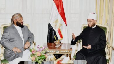 Minister of Awqaf discusses with Egyptian counterpart enhancing bilateral cooperation and training programs for preachers.