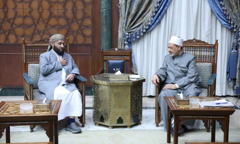 Minister of Religious Affairs discusses with the Grand Imam of Al-Azhar the status of dispatched students and renewal of cooperation protocol.