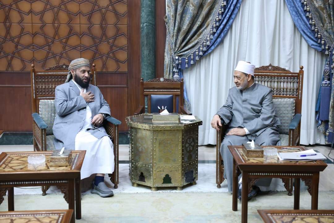 Minister of Religious Affairs discusses with the Grand Imam of Al-Azhar the status of dispatched students and renewal of cooperation protocol.