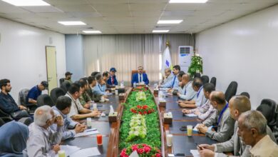 Transport Minister reviews Aden Airport projects progress, holds extensive meeting with airport leadership., Delete Falstop (.) from the end of the address