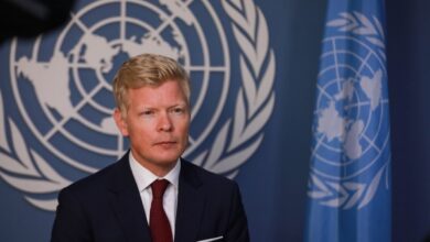 UN Envoy Hans Grundberg condemns Houthi attack on UN office in Sanaa as a severe threat to the UN's mission and capabilities.