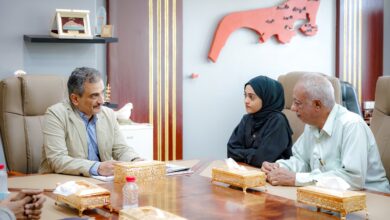 Aden Governor honors Rowan Abdulaziz for securing top spot in high school exams.