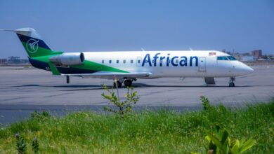 Aden International Airport welcomes its first African Express flight.