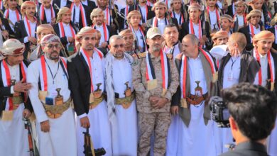 Marib celebrates the mass wedding of 280 couples from Dhamar.