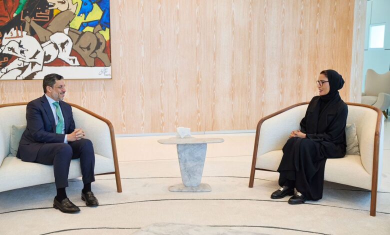 PM holds meeting in Doha with Education Above All Chair, Sheikha Moza bint Nasser.