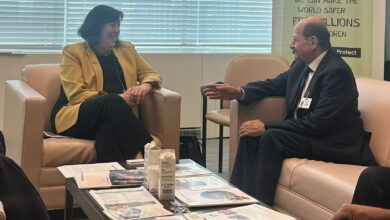 The Foreign Minister meets with the UN Secretary-General's Special Representative for Children and Armed Conflict.