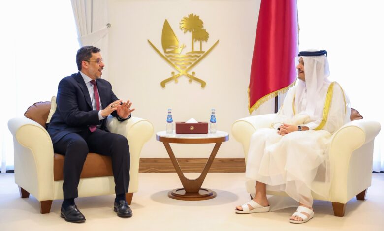 Yemeni-Qatari talks held in Doha, led by the Prime Ministers of both nations.