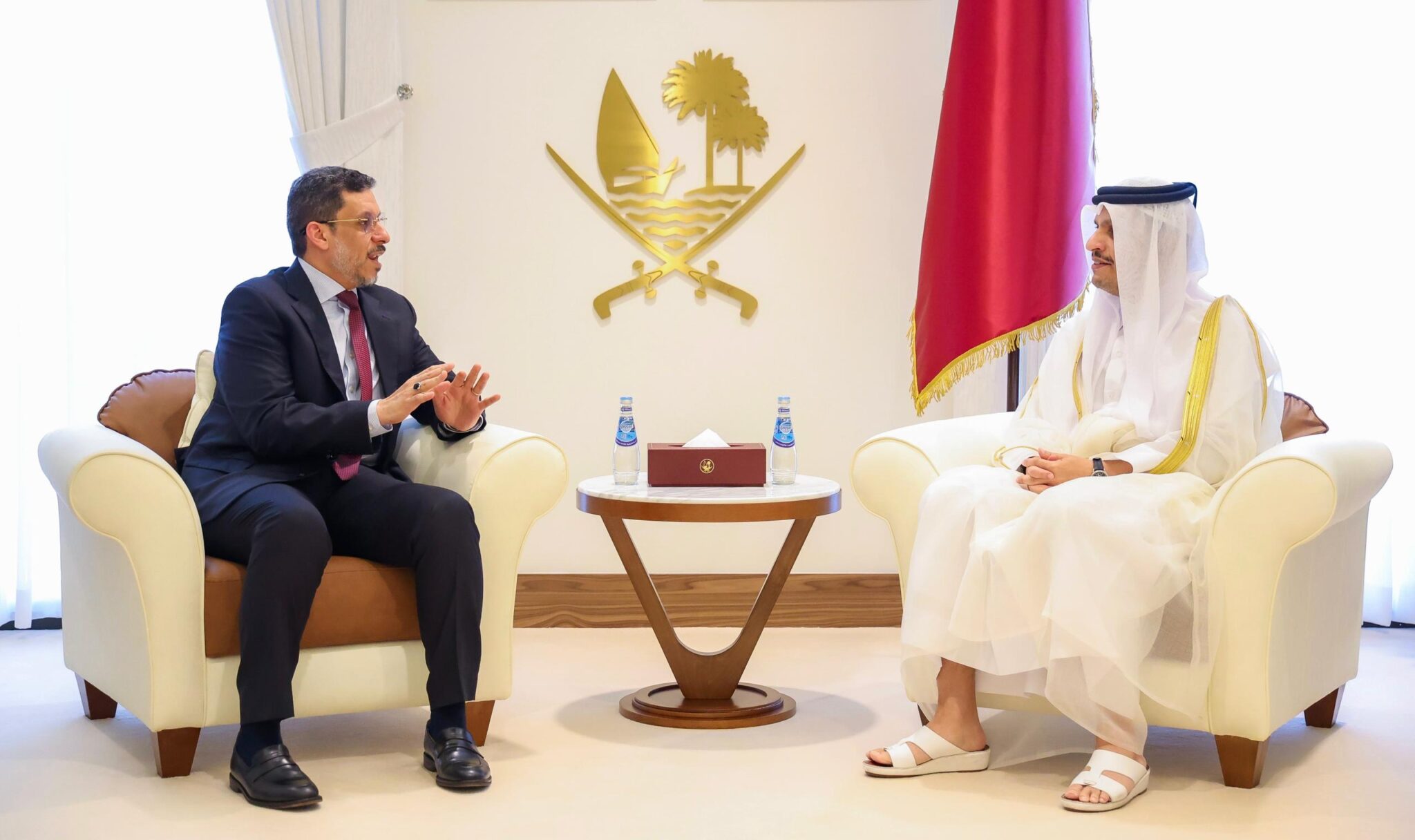 Yemeni-Qatari talks held in Doha, led by the Prime Ministers of both nations.