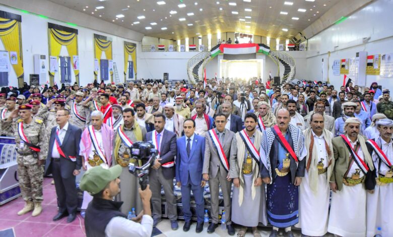 A cultural and speech event for the youth of Aden was held in Marib to celebrate the 61st anniversary of the October 14 Revolution.