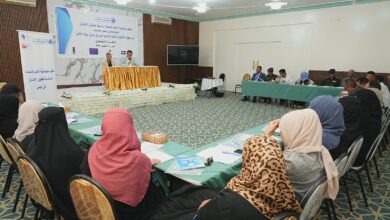 A meeting discusses the roles of judiciary, security, and organizations in strengthening the rule of law in Taiz.