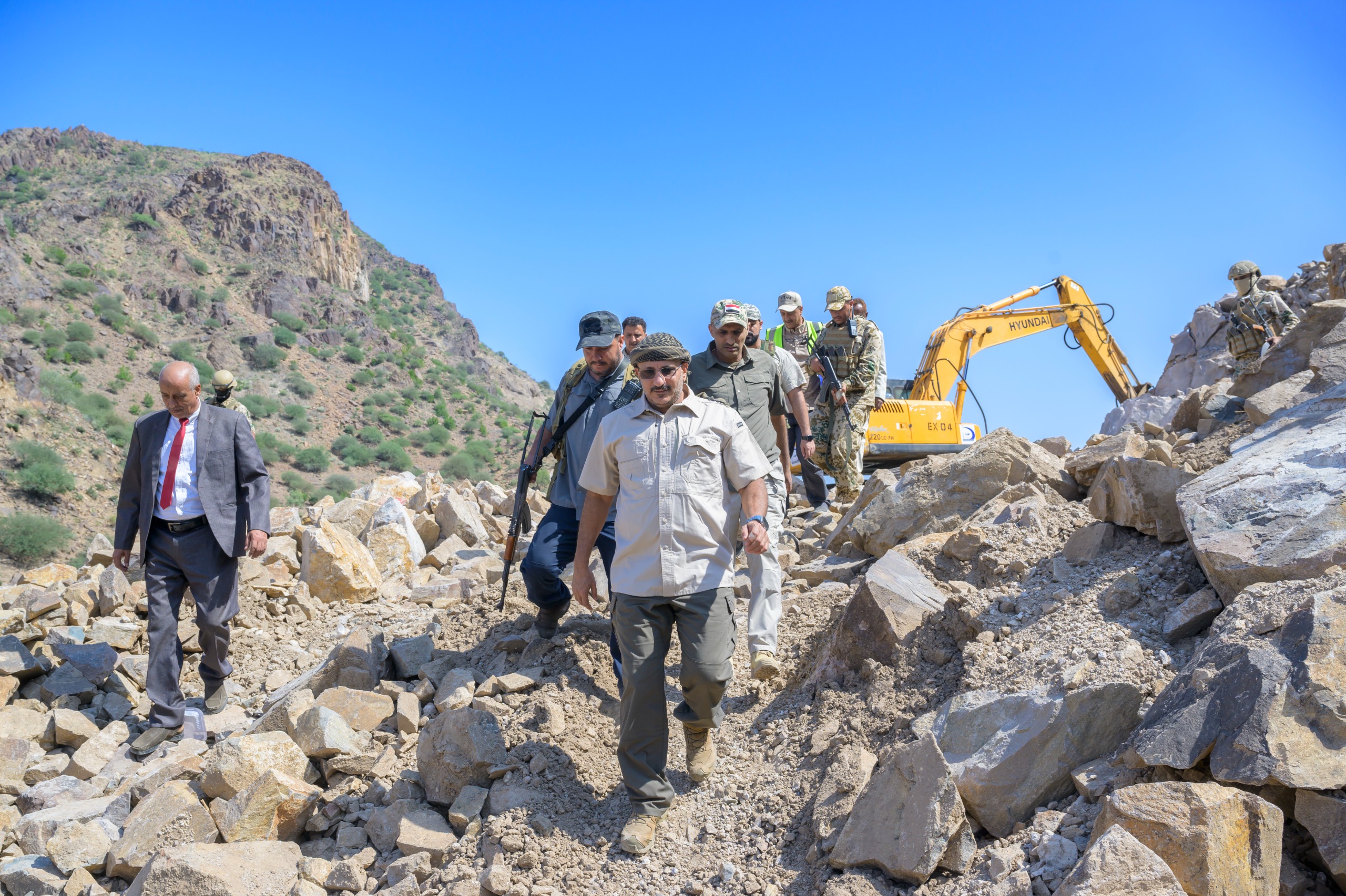 Council member Tariq Saleh inspects major coastal road projects, urging swift completion for improved infrastructure.