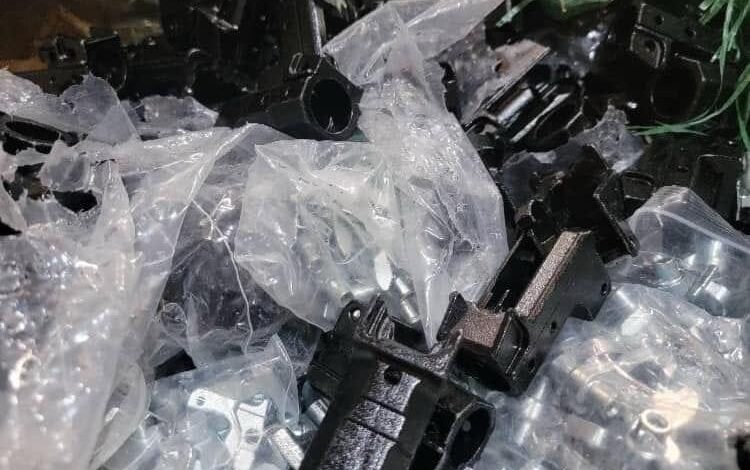 Customs seizes 3,975 pieces of spare parts for Kalashnikov rifles in a recent operation.