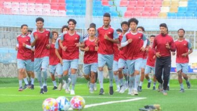 Our national football team has commenced an internal training camp in Taiz.