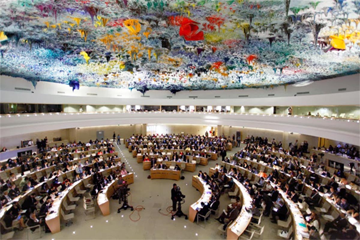 The Human Rights Council adopts a resolution on technical assistance and capacity building for the National Investigation Committee.