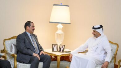 The Interior Minister meets Qatar's Minister of State for Interior in Doha during the opening of "Milipol Qatar."