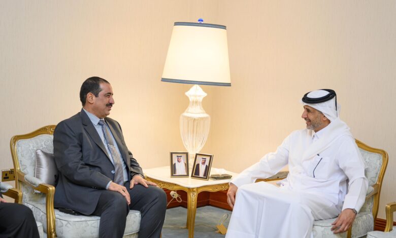 The Interior Minister meets Qatar's Minister of State for Interior in Doha during the opening of "Milipol Qatar."