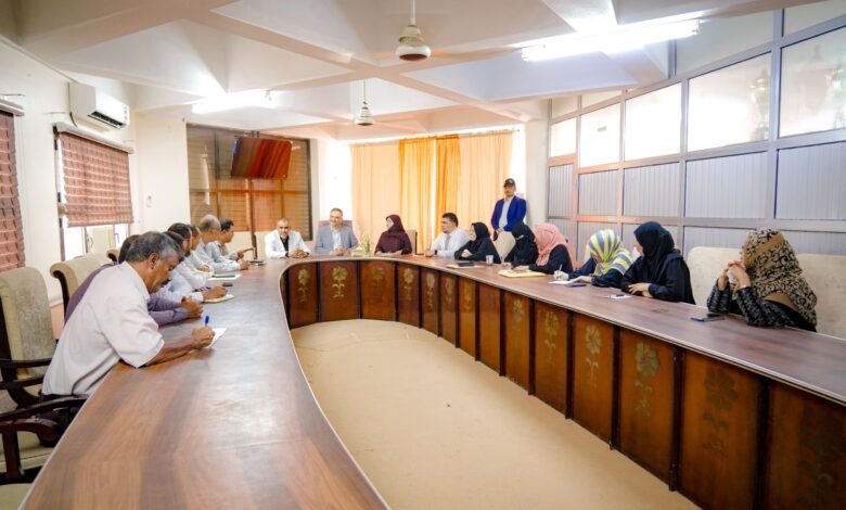 The Minister of State and Governor of Aden discusses the educational situation and orders the disbursement of two months' salary for contract teachers.