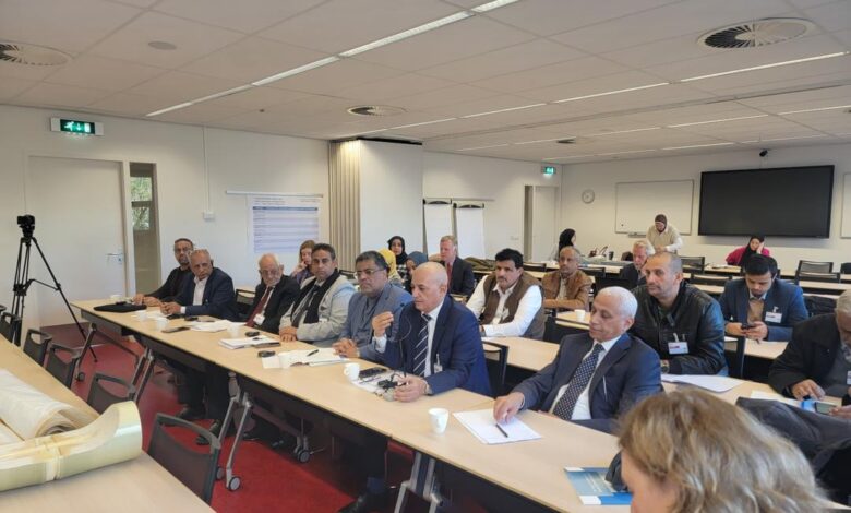 The Minister of Water and Environment discusses water rehabilitation programs with Delft University in the Netherlands.