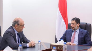 The Prime Minister met with the Spanish Ambassador in Aden to discuss bilateral relations and cooperation.