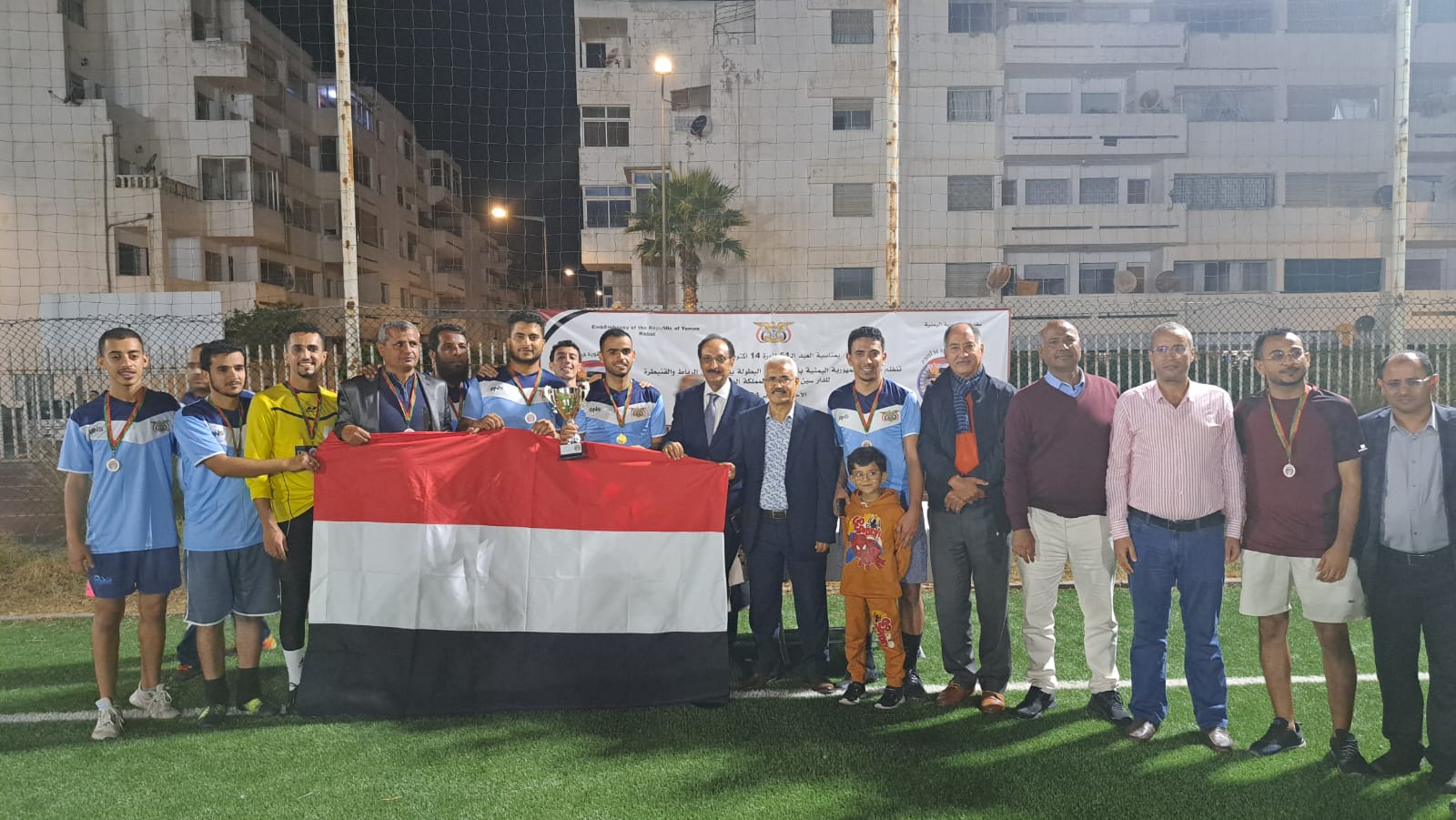 The Yemeni Embassy in Morocco organizes the 61st Anniversary Cup of the October 14 Revolution.