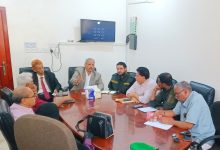 A meeting was held in Lahij between the executive and judicial authorities to discuss strengthening coordination mechanisms.