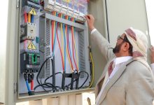 Al-Aradah concludes the second phase of the street lighting project in several areas of Marib city.