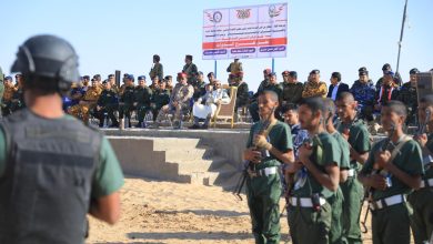 Al-Aradah witnesses the graduation ceremony of three specialized courses at the General Police Training Center in Marib.