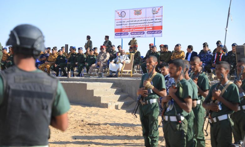 Al-Aradah witnesses the graduation ceremony of three specialized courses at the General Police Training Center in Marib.