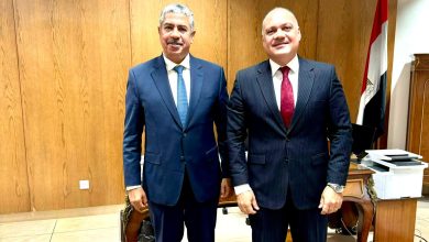 Ambassador Bahah discusses the situation of the Yemeni community with Egypt's Assistant Foreign Minister for Consular Affairs.