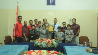 Local authorities in Marib honor 11 athletes for their successful performances in international competitions.