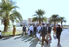 Mareb officials and the Technical Education Authority launch the furnishing of the Community College, funded by Kuwait.