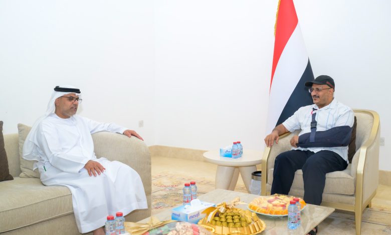 Tariq Saleh discusses the latest developments with the UAE ambassador.