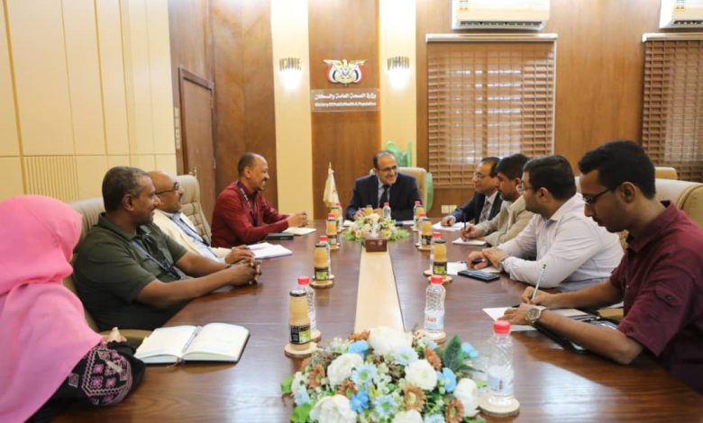 The Health Minister reviews the humanitarian organization's interventions for development efforts.