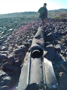 A Houthi missile targets the village of Al-Wadiah in Abyan, escalating tensions in the region.