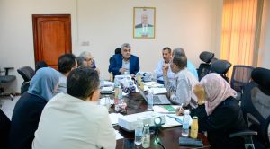 The Food Security Management Committee, led by Basheib, discusses this year's food security status and system reports.