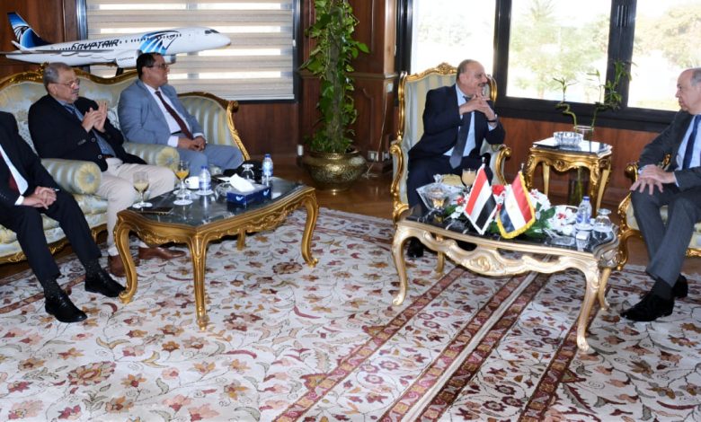 The Transport Minister discusses collaboration and coordination with the Egyptian Minister of Civil Aviation.