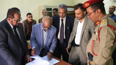 The head of the Judicial Inspection Authority continues visits to Taiz courts and public prosecutions, inspecting the central prison.