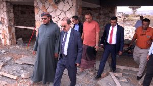 Al-Eryani and Al-Thaqali visit the Jahlah Tourist Camp in the Diksam Reserve.