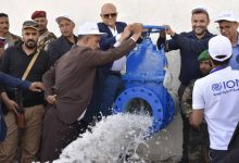 Taiz Governor opens a university water pumping station project and launches an automated issuance center.