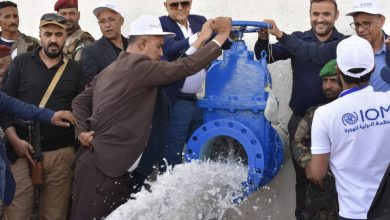 Taiz Governor opens a university water pumping station project and launches an automated issuance center.