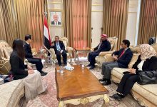 The Chairman of the Shura Council meets with the Japanese Ambassador to Yemen.