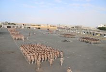 The Minister of Defense inaugurates the 2025 training year at the Military Academy in Aden.