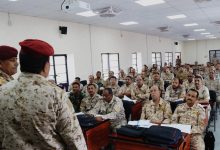 The Minister of Defense inspects the progress of the academic operations at the Command and Staff College.