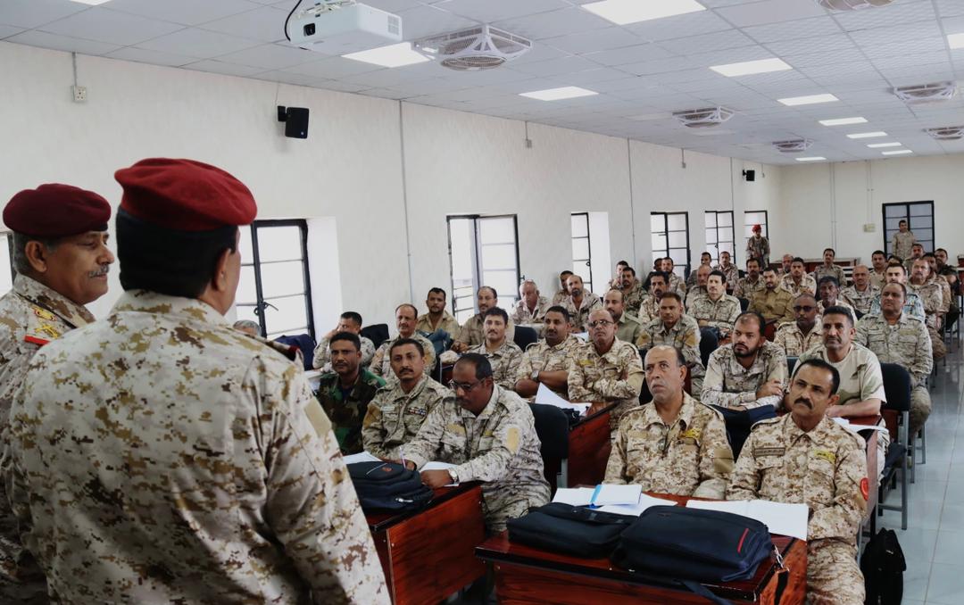 The Minister of Defense inspects the progress of the academic operations at the Command and Staff College.