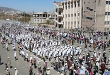 Houthi militia subjects 2,300 students to military training courses at universities and colleges in the province.