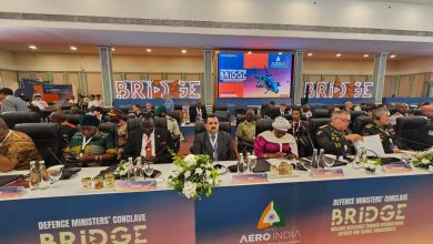 The Defense Minister participates in the opening of Aero India 2025 and the Bridge Conference for Defense Ministers in India.