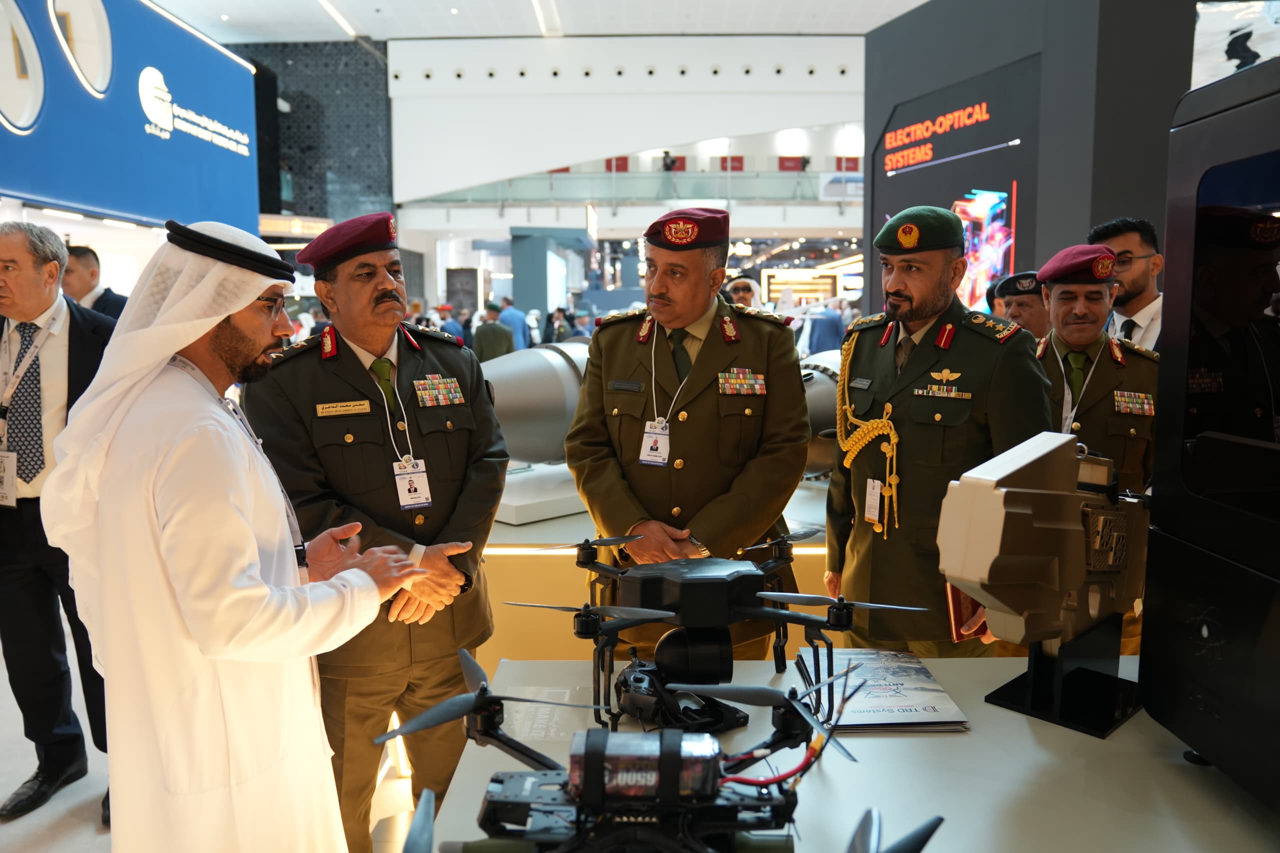 The Defense Minister participates in the opening of the International Defense Exhibition and Conference "IDEX" in Abu Dhabi.