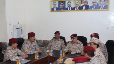 The Head of Operations visits the Intelligence and Reconnaissance Agency headquarters in Aden.